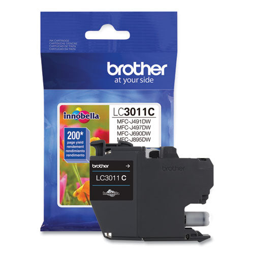 Brother Lc3011c Ink 200 Page-yield Cyan