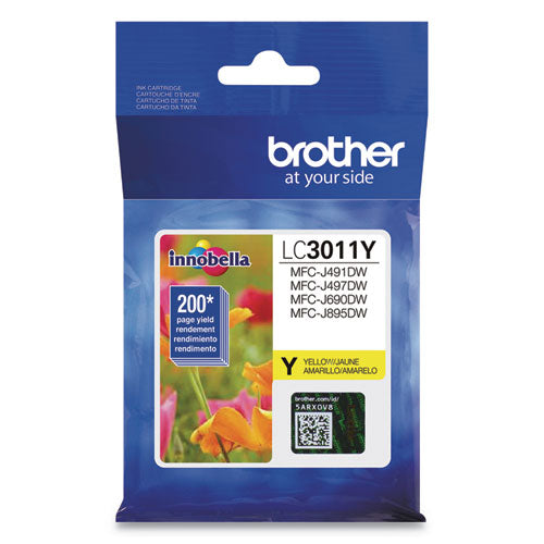 Brother Lc3011y Ink 200 Page-yield Yellow