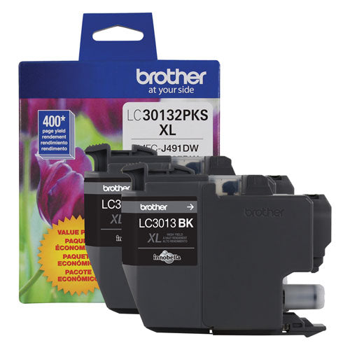 Brother Lc30132pks High-yield Ink 400 Page-yield Black 2/pack