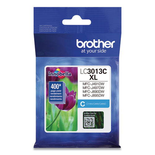 Brother Lc3013c High-yield Ink 400 Page-yield Cyan