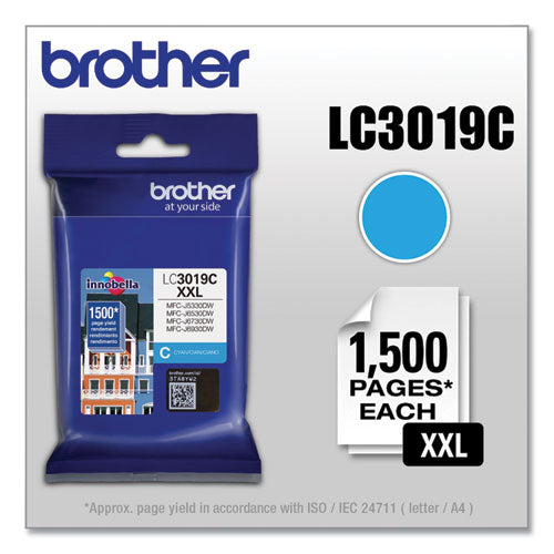 Brother Lc3019c Innobella Super High-yield Ink 1300 Page-yield Cyan