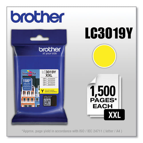 Brother Lc3019y Innobella Super High-yield Ink 1300 Page-yield Yellow