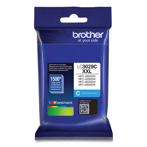 Brother Lc3029c Inkvestment Super High-yield Ink 1500 Page-yield Cyan