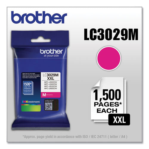 Brother Lc3029m Inkvestment Super High-yield Ink 1500 Page-yield Magenta