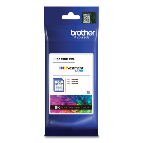 Brother Lc3033bk Inkvestment Super High-yield Ink 3000 Page-yield Black