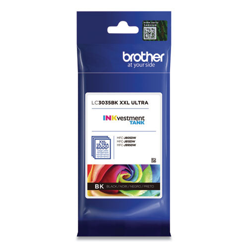 Brother Lc3035bk Inkvestment Ultra High-yield Ink 6000 Page-yield Black