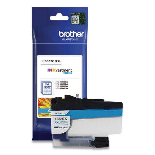 Brother Lc3037c Inkvestment Super High-yield Ink 1500 Page-yield Cyan