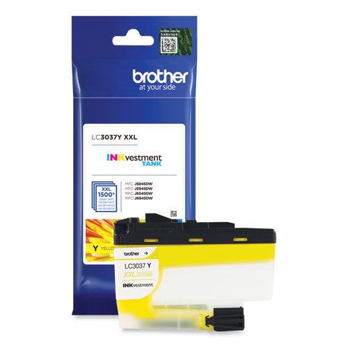 Brother Lc3037y Inkvestment Super High-yield Ink 1500 Page-yield Yellow