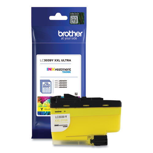 Brother Lc3039y Inkvestment Ultra High-yield Ink 5000 Page-yield Yellow