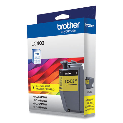 Brother Lc402ys Ink 550 Page-yield Yellow