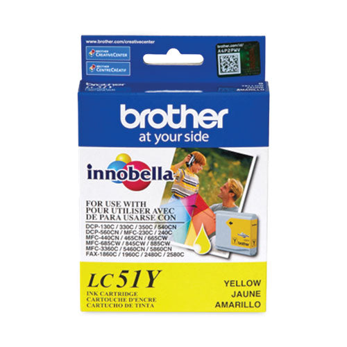 Brother Lc51y Innobella Ink 400 Page-yield Yellow