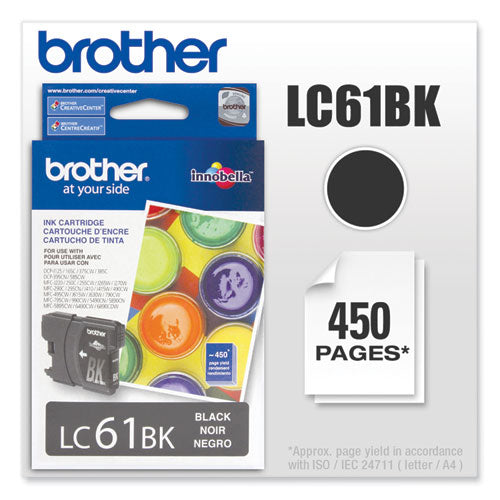 Brother Lc61bk Innobella Ink 450 Page-yield Black