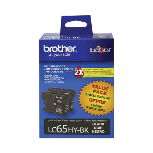 Brother Lc652pks Innobella High-yield Ink 900 Page-yield Black 2/pack