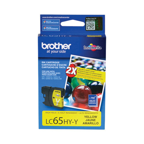 Brother Lc65hyc Innobella High-yield Ink 750 Page-yield Cyan