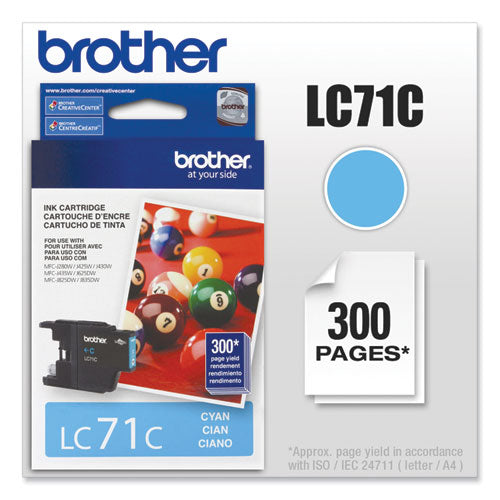 Brother Lc71c Innobella Ink 300 Page-yield Cyan