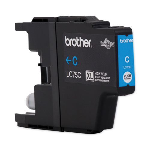 Brother Lc75c Innobella High-yield Ink 600 Page-yield Cyan