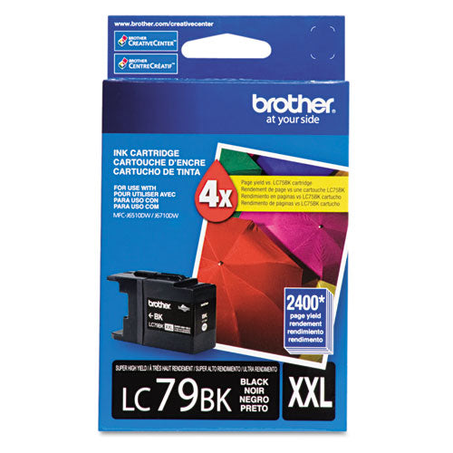 Brother Lc79bk Innobella Super High-yield Ink 2400 Page-yield Black