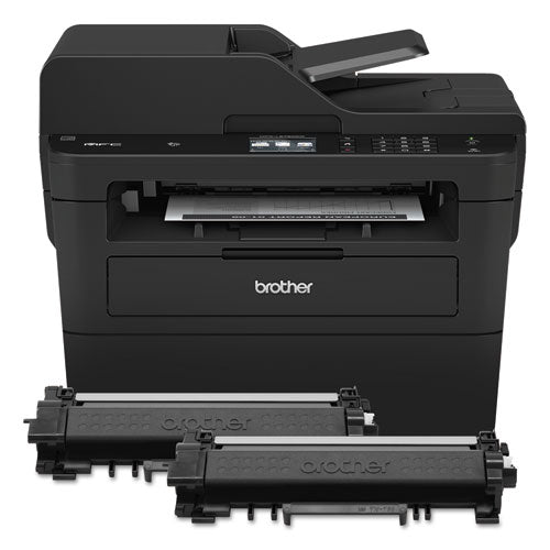 Brother Mfcl2750dwxl Xl Extended Print Compact Laser All-in-one Printer With Up To 2-years Of Toner In-box