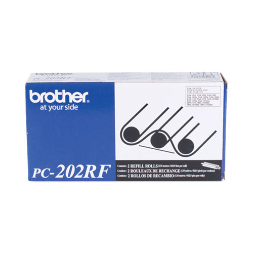 Brother Pc-202rf Thermal Transfer Refill Roll 450 Page-yield Black 2/pack