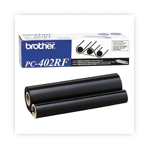 Brother Pc-402rf Thermal Transfer Refill Roll 150 Page-yield Black 2/pack