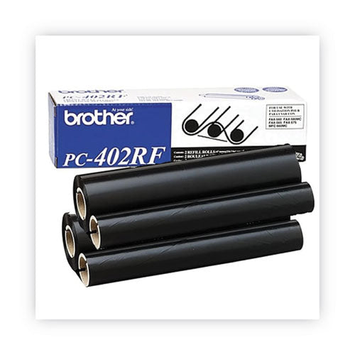 Brother Pc-402rf Thermal Transfer Refill Roll 150 Page-yield Black 2/pack