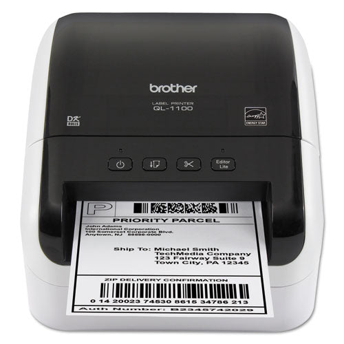 Brother Ql-1100 Wide Format Professional Label Printer 69 Labels/min Print Speed 6.7x8.7x5.9