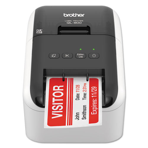 Brother Ql-800 High-speed Professional Label Printer 93 Labels/min Print Speed 5x8.75x6