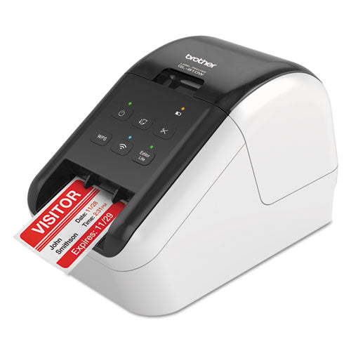 Brother Ql-810w Ultra-fast Label Printer With Wireless Networking 110 Labels/min Print Speed 5x9.38x6