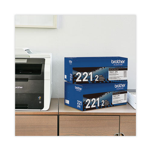 Brother Tn2212pk Toner 2500 Page-yield Black 2/pack