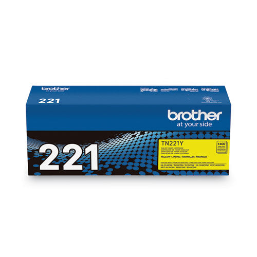 Brother Tn221y Toner 1400 Page-yield Yellow