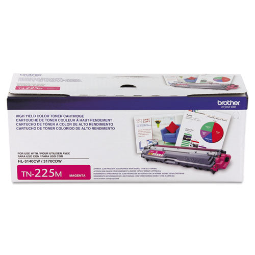 Brother Tn225m High-yield Toner 2200 Page-yield Magenta