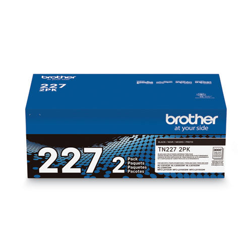 Brother Tn2272pk High-yield Toner 3000 Page-yield Black 2/pack