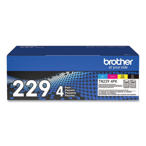 Brother Tn2294pk Toner 1500/1200 Page-yield Black/cyan/magenta/yellow 4/pack