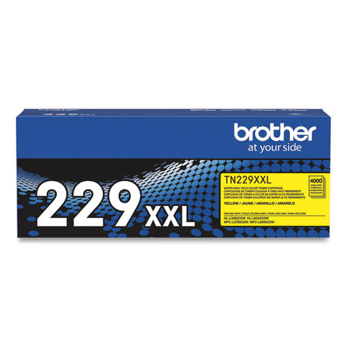 Brother Tn229xxly Super High-yield Toner 4000 Page-yield Yellow