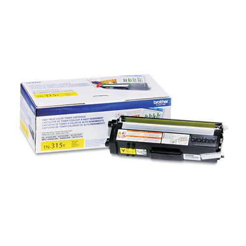 Brother Tn315y High-yield Toner 3500 Page-yield Yellow