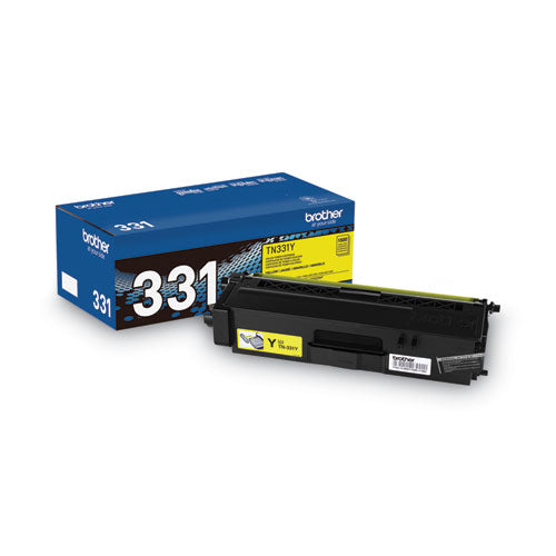 TN331Y Toner, 1,500 Page-Yield, Yellow TN331Y Toner, 1,500 Page-Yield, Yellow