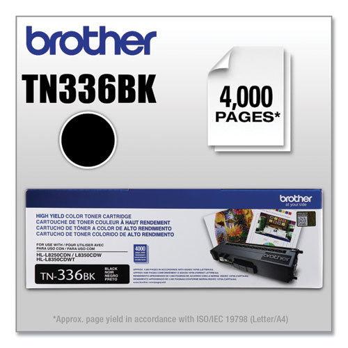 Brother Tn336bk High-yield Toner 4000 Page-yield Black