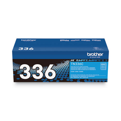 Brother Tn336c High-yield Toner 3500 Page-yield Cyan