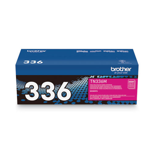 Brother Tn336m High-yield Toner 3500 Page-yield Magenta