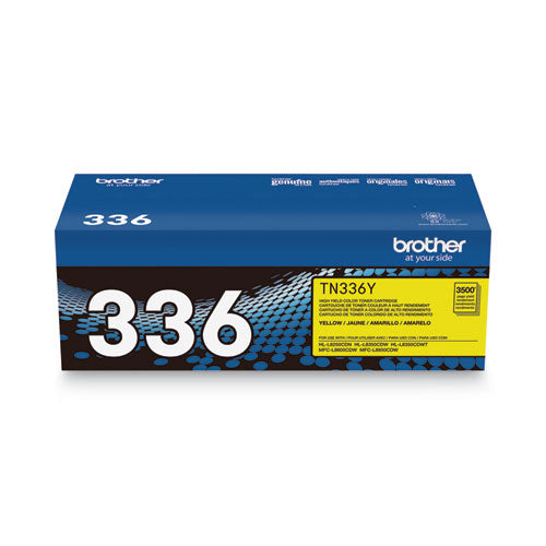 Brother Tn336y High-yield Toner 3500 Page-yield Yellow