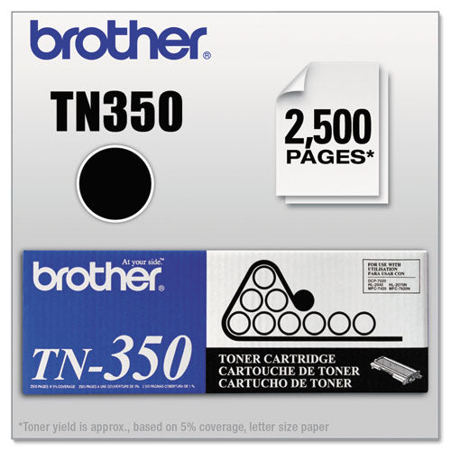 Brother Tn350 Toner 2500 Page-yield Black