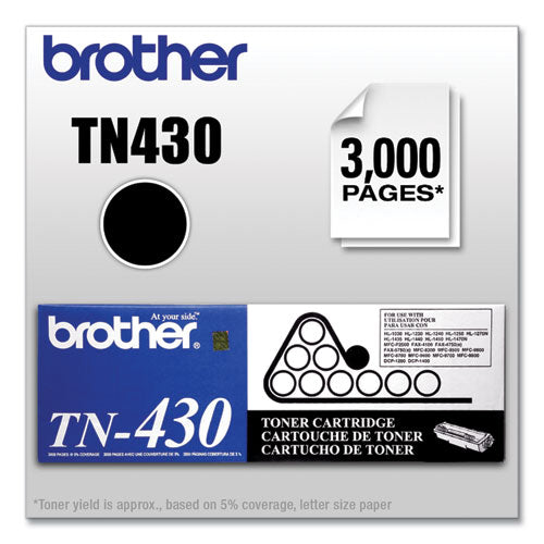 Brother Tn430 Toner 3000 Page-yield Black