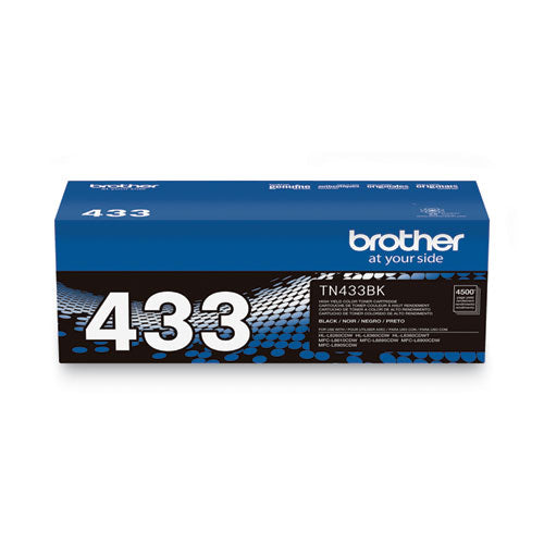 Brother Tn433bk High-yield Toner 4500 Page-yield Black