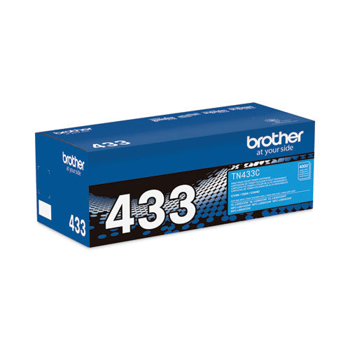 Brother Tn433c High-yield Toner 4000 Page-yield Cyan