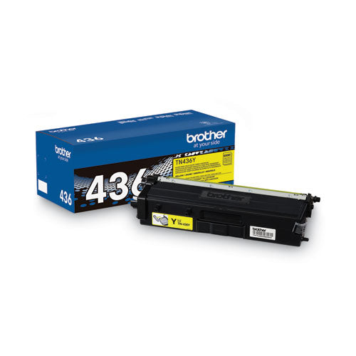 Brother Tn436y Super High-yield Toner 6500 Page-yield Yellow