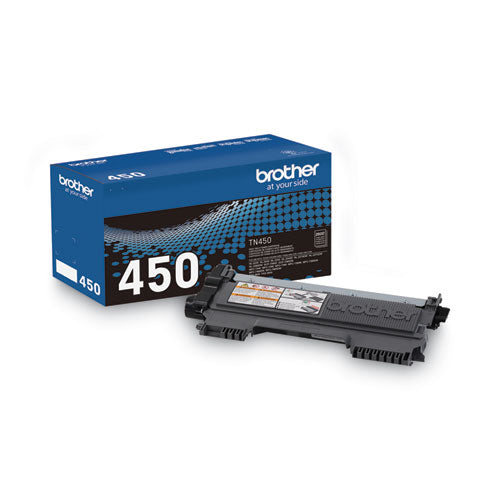 Brother Tn450 High-yield Toner 2600 Page-yield Black