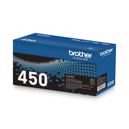 Brother Tn450 High-yield Toner 2600 Page-yield Black