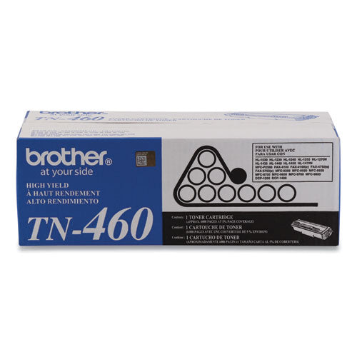 Brother Tn460 High-yield Toner 6000 Page-yield Black