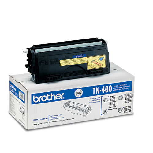 Brother Tn460 High-yield Toner 6000 Page-yield Black