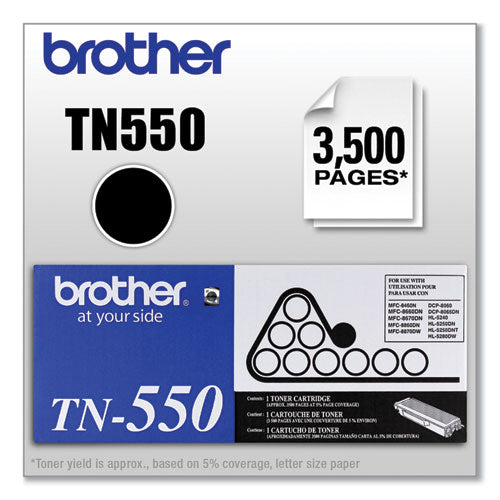 Brother Tn550 Toner 3500 Page-yield Black